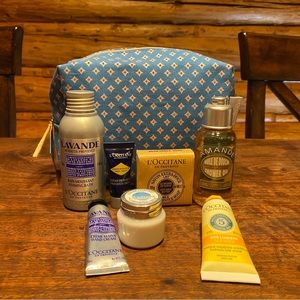 L’occitane best of shea butter gift set/travel set with bag - 8 piece set